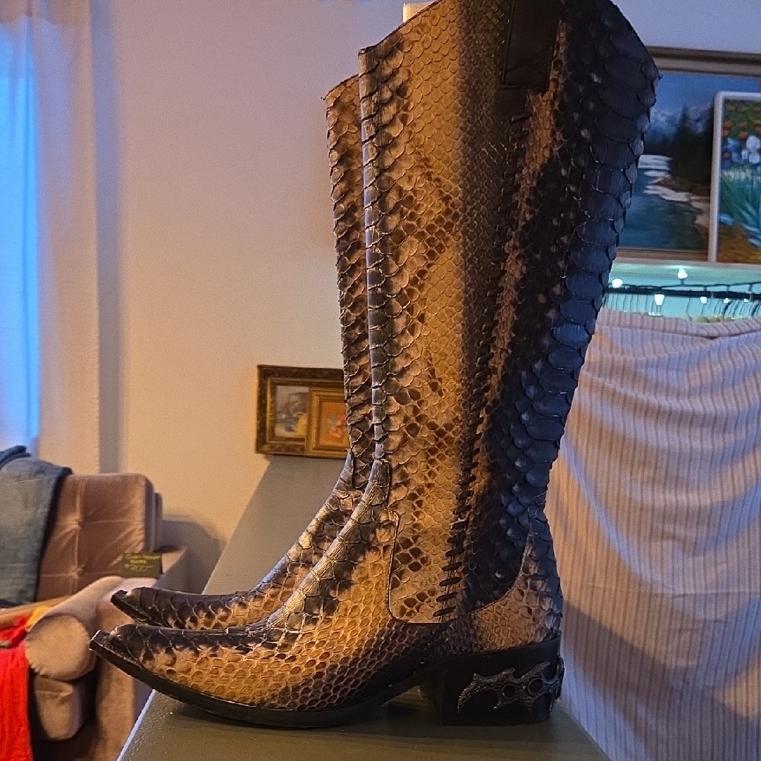Genuine Python Made In Italy Women's Boots